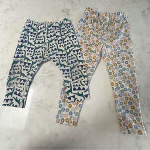 Hanna Andersson Colorful Patterned Baby/Toddler Leggings (2 pair, two sizes)